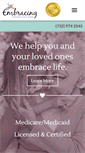 Mobile Screenshot of embracinghospicecare.org