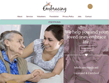 Tablet Screenshot of embracinghospicecare.org